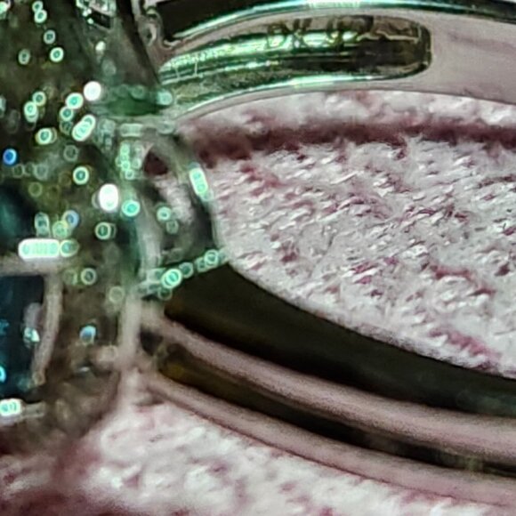 Aquamarine London Blue Topaz Zircon Silver Ring - Picture 9 of 11